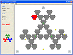Sierpinski Triangle Game, three rotations, level 3