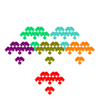 1xx-111-11x fractal
