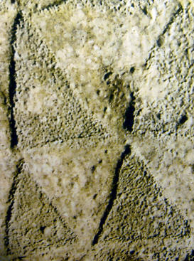 Closeup of pattern on rock