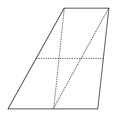 general trapezoid with trema construction