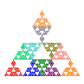 4 row triangle fractal